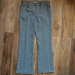 Dalhia Collection Plaid Dress Pant Trousers